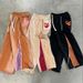 Men's Clothing autumn and winter high street hip hop trend casual contrast color men and women all match drawstring wide leg straight sweatpants_viptrois.com
