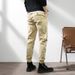 Men's Clothing casual trousers fat straight pants solid color all-matching overalls_viptrois.com