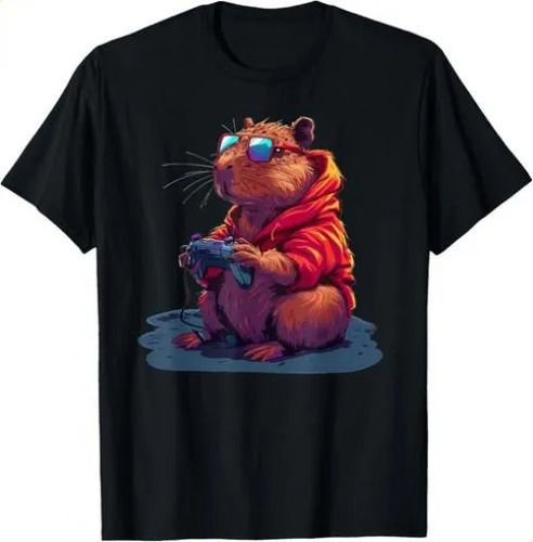 T-shirtcapybara Gamer Funny Capybara Rodent 2026 _ Video Games Lo_viptrois.com