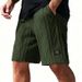 Men’s Summer Logo Jacquard Athletic Shorts – Breathable & Loose-Fit Quick-Dry Workout Shorts With Contrast Trim – Lightweight_viptrois.com