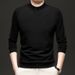 Popular Middle-aged Men's Double-sided German Fleece Sweater T-shirt Autumn And Winter Thickened Bottoming Shirt_viptrois.com
