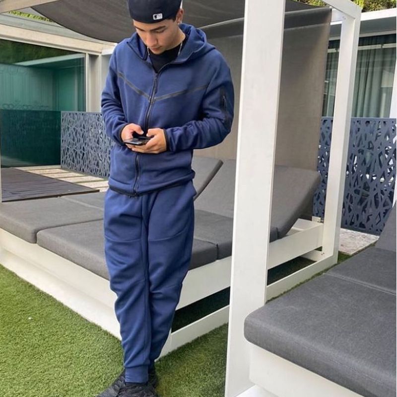 2023 Tracksuits Sports Suit Men's Hoodie Fashion Casual Sports Zipper Jacket Jacket Trousers Suitpant Sets Men New in_viptrois.com