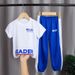Mother & Kids children's sports suits for boys and girls students casual short-sleeved trousers quick-drying sports pants trendy children's clothing_viptrois.com