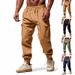 Men's Multi-Pocket Cargo Pants – Summer Outdoor Workwear Trousers (Army Green/Black/Navy/Khaki, S-XXXL)_viptrois.com