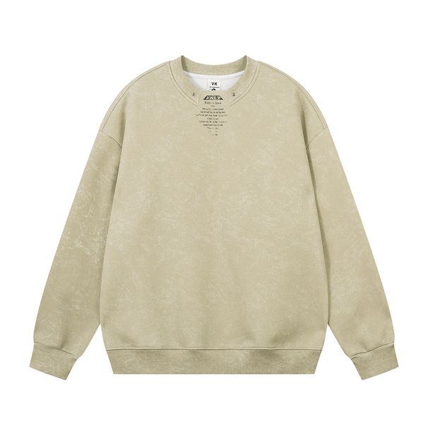 Loose Casual Crew Neck Sweatshirt Men's Spring Autumn Style Vibe American Street Fashion Long Sleeve Pullover Simple_viptrois.com