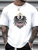 Ger Empire Eagle Gery T Shirt Summer Slightly Stylish Unisex Streetwear Designer Clothes Stretched Top For Everyday Wear Graphic Comfortable_viptrois.com