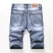 Men's Clothing Denim Pants With Holes Personality Retro Multi Color Pants Elastic_viptrois.com