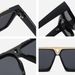 Men's Sunglasses Large Frame Sunglasses UV400 Women's Square Men's Anti Ultraviolet Millionaires Same Sunglasses_viptrois.com
