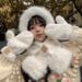 Autumn And Winter Versatile Korean Cute Bear Plush Hat, Scarf In One, Women's Cold Cycling Warm Ear Protection Hat_viptrois.com