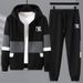 Men's Plus Size Hoodie & Sweatpants Set - 5XL To 11XL, Comfortable Pullover Zip-Up Hooded Sweatshirt & Jogger Pants For Big & Tall Men_viptrois.com
