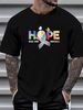 Hope Brain Tumor Awareness Gift Brain Tumor Survivor T-Shirt Versatile Casual Comfortable Summer Slightly Graphic Unisex Stretched_viptrois.com