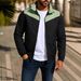 Men's Clothing Men's Windproof Color-Block Jacket - Stand Collar Zip-Up Coat (3 Colors, S-XXXL) Hot-selling_viptrois.com