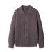 Autumn Trendy Fashion Casual Versatile Men's Exquisite Lapel Solid Color Loose Long Sleeve Knitted Cardigan Sweater_viptrois.com