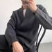 1 2024 New Autumn Old Money Lazy Button V-Neck Cardigan Sweater For Men With Unique Design And Niche Style Knitted Robe_viptrois.com