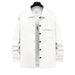 Men's Heavyweight Jacquard Knit Shirt Jacket – Vintage-Inspired Collared Overshirt With Textured Geometric Patterns_viptrois.com