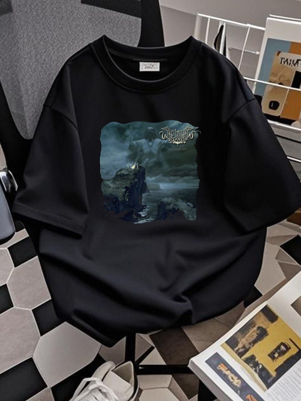 Vintage Arkona T Shirt Pagan Folk Black Metal Stylish Designer Clothes Homme Slightly Top For Everyday Wear Summer Graphic Unisex Comfortable_viptrois.com