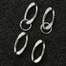 Premium Matte Metal Keychain With Spring Hook - Durable Zinc Alloy Cuban Style Keyring For Keys, Backpacks, And Accessories_viptrois.com