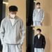 Fashion Versatile High-End Two-Piece Design Simple Casual Long Sleeve Autumn Unisex Couple Pullover Sweatshirt_viptrois.com