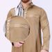 New Muslim Robe Standing Collar Solid Color Arab Long Style Ethnic Men's Clothing_viptrois.com