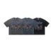 American Street Fashion Washed Vintage Design Printed Summer Loose Men's Short Sleeve_viptrois.com