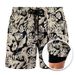 Men's Clothing Beach Pants Sports Print Double Layer Shorts_viptrois.com