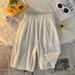 Men's Clothing Men's Casual Striped Ice Silk Shorts Stylish Inspired Trendy Cool Style Versatile Five Point Pants_viptrois.com