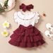 Kids' Clothing Baby Children's Color Matching Short Sleeved Dress_viptrois.com