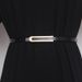 New two-layer cowhide belt U-shaped smooth buckle thin fashion women's belt dress shirt decorative trouser belt_viptrois.com