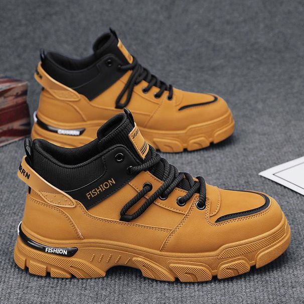 Martin 2024 New Autumn Anti-Slip Waterproof Wear-Resistant Work Boots Men's Outdoor High-Top Sports Sneakers_viptrois.com