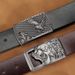 Men's Belts Men's Belt TPU Inner Buckle Trouser Belt Punched Belt Trendy Smooth Buckle Trouser Belt Men_viptrois.com