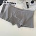 Pulse 60s Pure Cotton Underwear Melard Color Series 7A Antibacterial Crotch Simple Large Size Men's Boxer Briefs Comfortable_viptrois.com