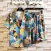 Men's Clothing Summer Youth Color Printed Shirt Suit Men's Multicolor Loose Shorts Suit_viptrois.com