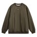 Split Structure Heavy Suede Round Neck Sweatshirt Men's Autumn Style Contrast Color Embroidery Pullover Trendy Brand Top Jacket_viptrois.com
