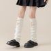Children's Bow Socks Long Tube Calf Socks Leg Warm Lolita Pile Socks_viptrois.com