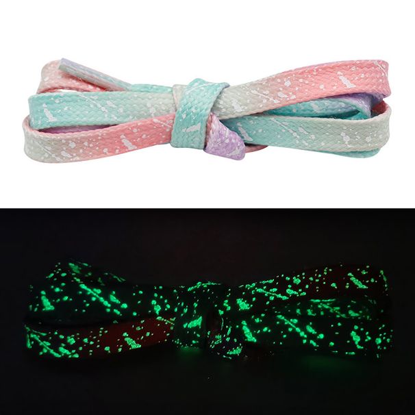 Shoelace Flat Splash-ink Luminous Fluorescent Gradient Shoelace_viptrois.com