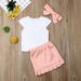 Kid's Clothing Summer New Children's Clothing Flamingo Three Piece Set_viptrois.com