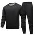Men's Sherpa-Lined Sweatsuit Set – Winter Thermal Round Neck Hoodie & Joggers, Thickened Fleece-Lined Casual Outfit For Streetwear & Lounge_viptrois.com