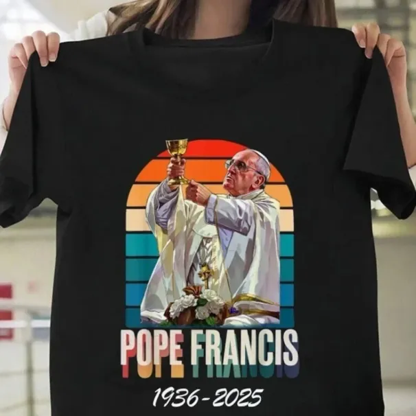 MENS WOMENS RIP Pope Francis, Thank You Father Memorial Tribute 1936-2025 Shirt_viptrois.com