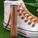 Solid Color Flat Double-layer Shoelaces Casual All-fit Clothes With Decorative Accessories Rope Strap_viptrois.com