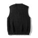 Men's Clothing New Men's Sweater Vest Couple's Same Style Sleeveless Waistcoat Korean Version Of The College Style V Neck Sweater Jacket_viptrois.com