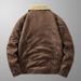Men's Suede & Velvet Winter Jacket – Thick Lapel Lambskin Coat | Multi-Pocket Warm Workwear (Black/Khaki/Brown, M-5XL)_viptrois.com