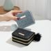 Double Zipper Short Wallet - Triangle Quilted Embroidery Clutch Solid Color ID Card Holder Purse_viptrois.com