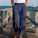 Men's Clothing American Spring And Autumn Men's Trousers Linen Hip Hop Beach Sports Wide Leg Casual Straight Pants Men_viptrois.com