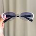 New Fashion Metal Frame Oval Small Frame Anti Ultraviolet Sunglasses For Men And Women Concave Shape Photo Sunglasses_viptrois.com