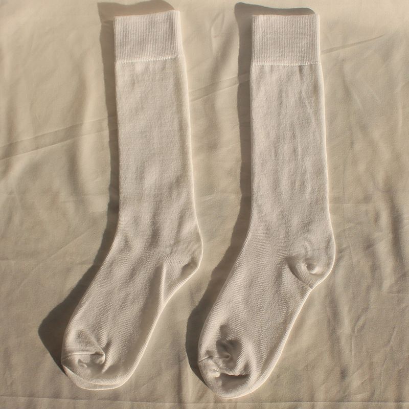 Socks Autumn And Winter Warm Calf Socks College Style JK Socks Ins Trendy Women's Socks Net Celebrity Long Stockings Cotton Socks Solid Color_viptrois.com