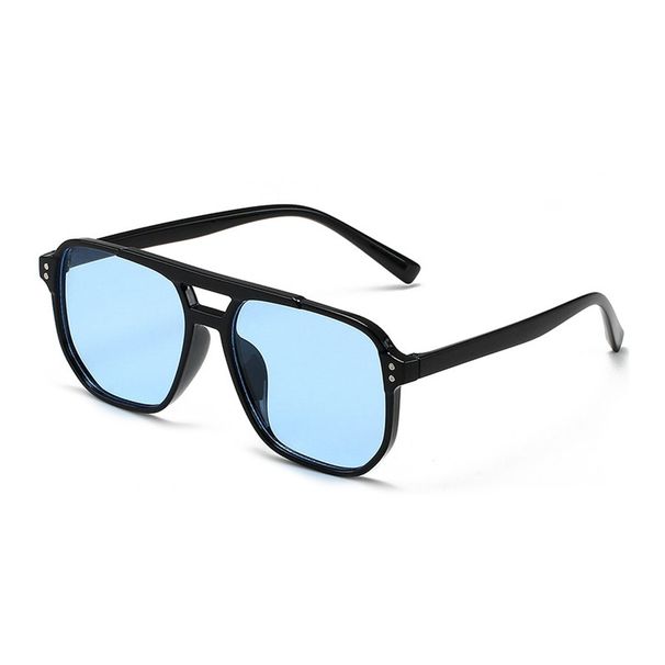 Unisex Framed Sunglasses Uv Protection Women's Vintage Ocean Piece Twin-beam Rice Nail Aviator Sunglasses_viptrois.com