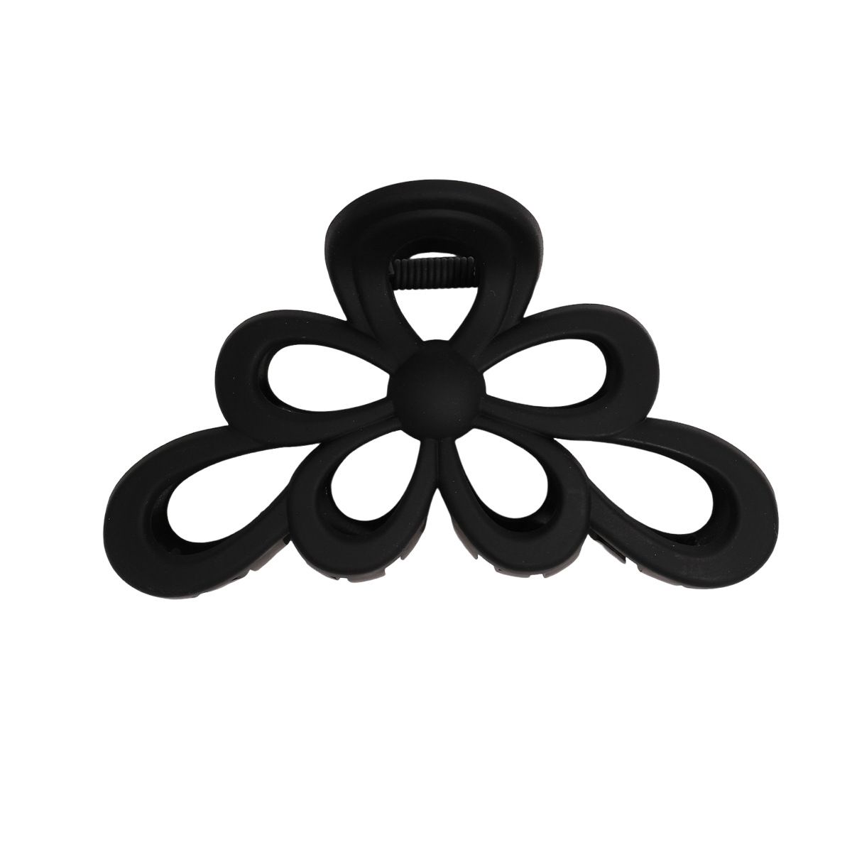 Premium Matte Hollow Flower Bowknot Claw Clip - Simple Elegant Japanese-Korean Style Large Back-of-Head Updo Shark Clip_viptrois.com