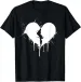 Broken Heart Emo Grunge Aesthetic Gothic Fashion T-Shirt Mens Womens Tees Top_viptrois.com