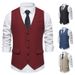 Retro Single-breasted Men's Suit Vest Casual Business_viptrois.com