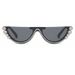 Hot Selling Rhinestone Half Frame Sunglasses For Women Personalized Cat Eye Diamond Studded Glasses Sunglasses Ins Internet Celebrities_viptrois.com